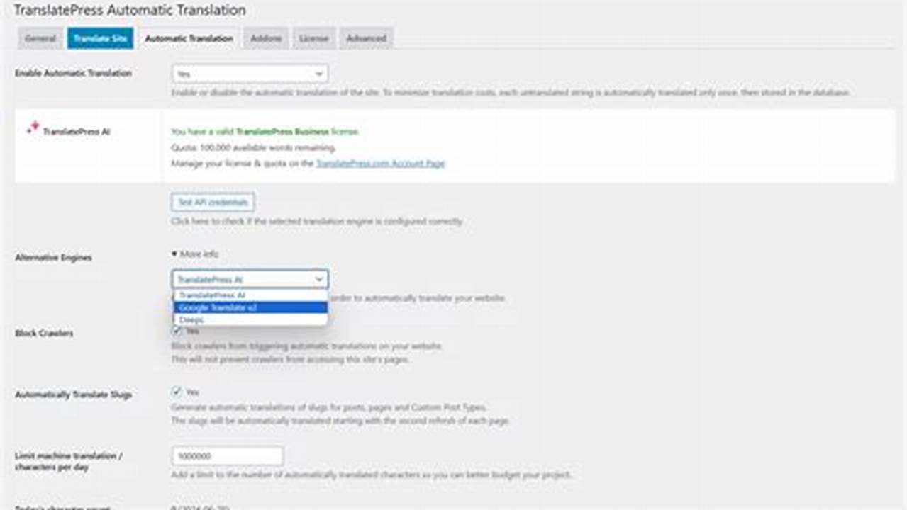 Google Translate Use Of Api Link Script 2024 Version