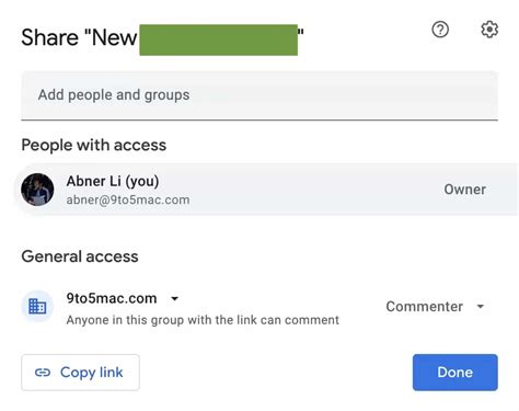 Google’s simpler sharing UI for Drive and Docs rolls out