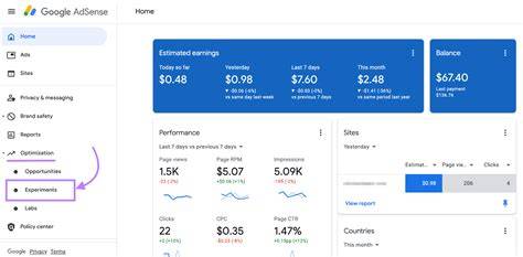 Google Adsense Page Positioning