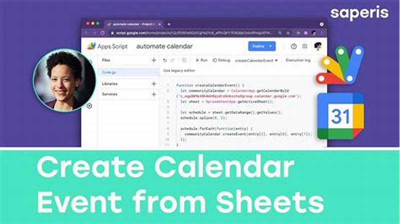 Google Apps Script Create Calendar Event
