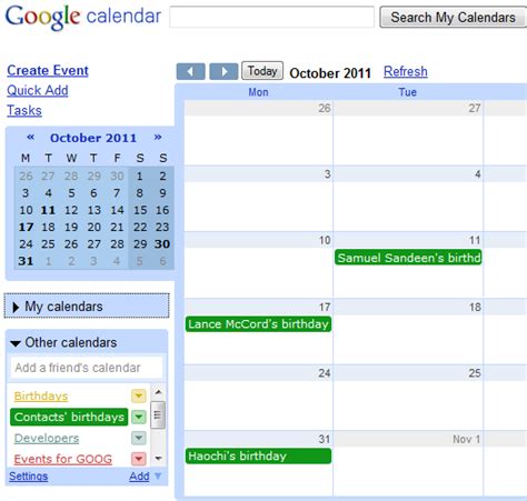 Google Calendar Birthdays Not Showing