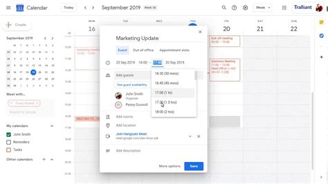 Google Calendar Hours