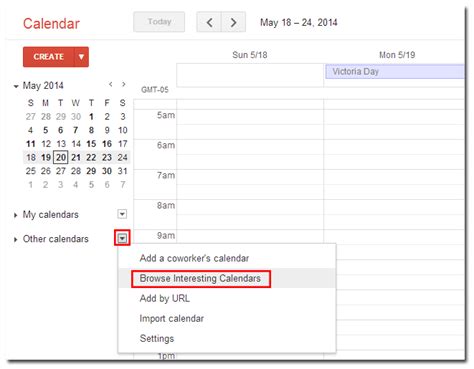Google Calendar Visibility Settings