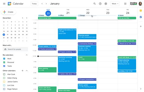 Google Calendar locations