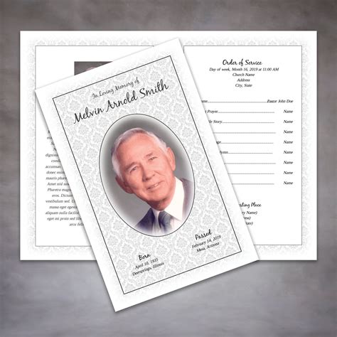 Google Docs Funeral Program Template