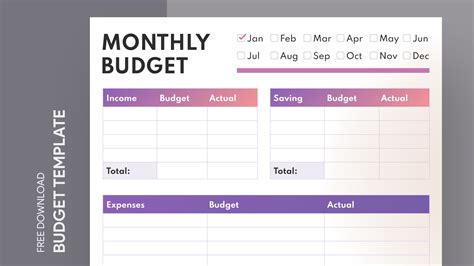 Google Docs Monthly Budget Template