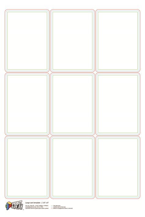 Google Docs Playing Card Template