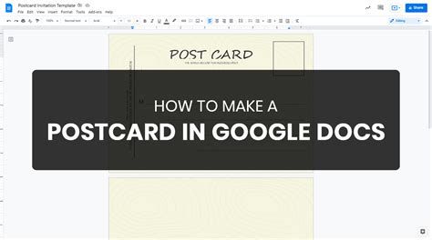 Google Docs Postcard Template