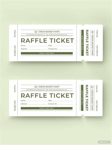 Google Docs Raffle Ticket Template – Free Editable Template & Examples ...