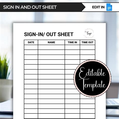 Google Docs Sign In Template