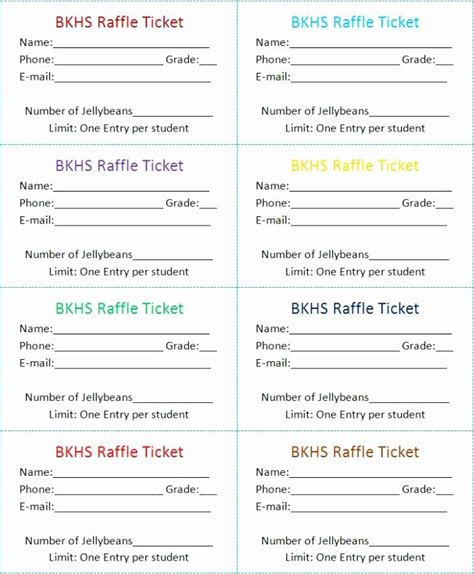 Google Docs Ticket Template