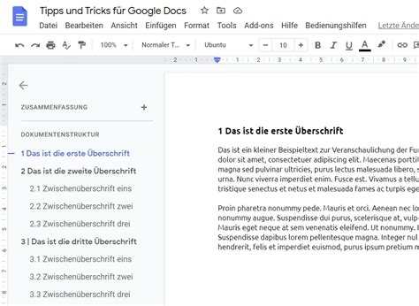 Google Docs Tips