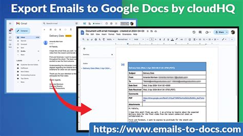 Google Docs and Gmail