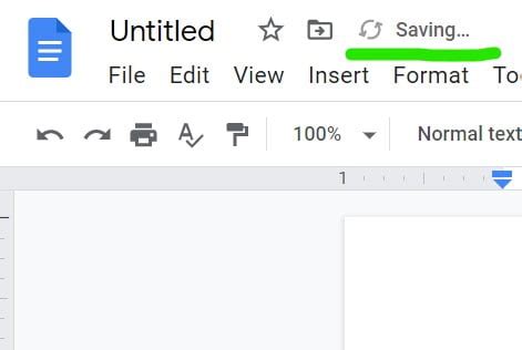 Google Docs autosave