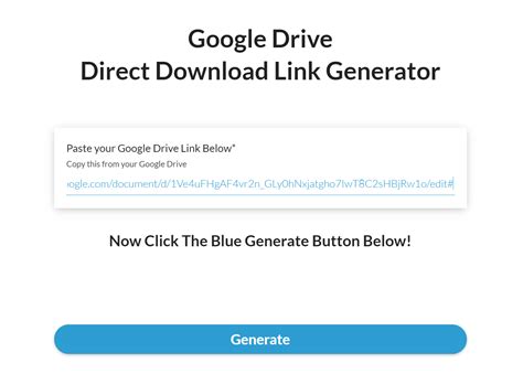 Google Drive Direct Link Generator