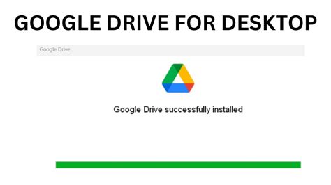 Google Drive PC installation