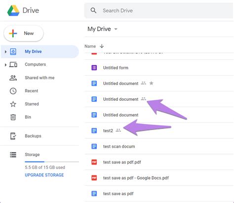 Google Drive sharing suggestions