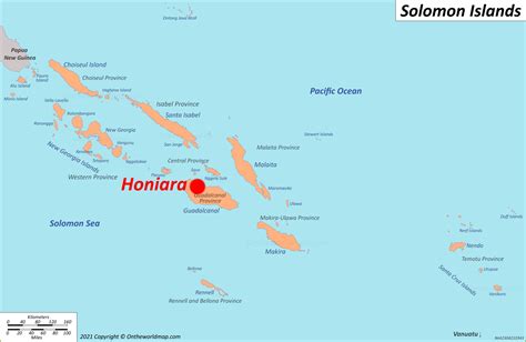 Satellite Map of Honiara