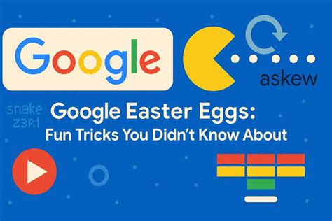 Google Easter Egg Tricks