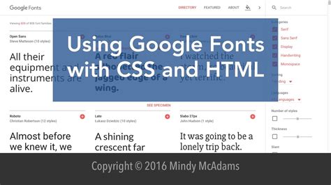 Google Fonts: HTML & CSS Mudah & Benar