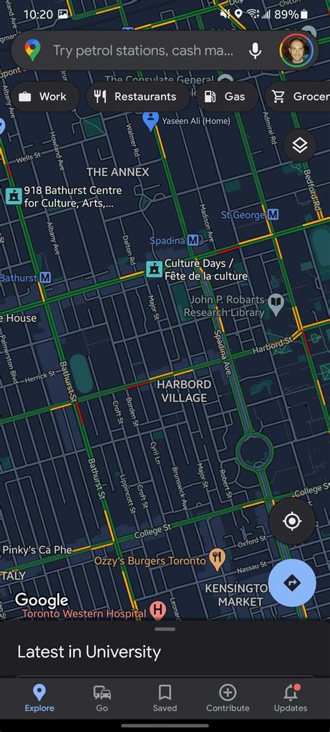 Google Maps Dark Mode