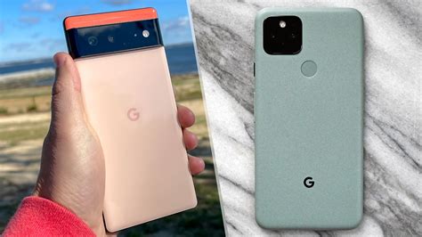 Google Pixel 5 vs Google Pixel 6: Design