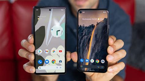 Google Pixel 5 vs Google Pixel 6: Display