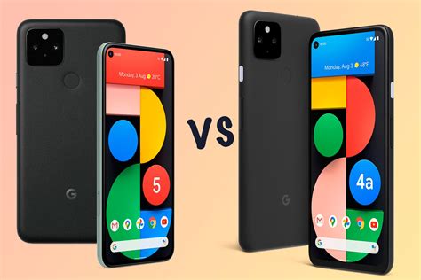 Google Pixel 5a vs Google Pixel 4a: Design