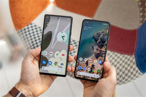 Google Pixel 6 vs Google Pixel 5a: Design