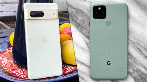 Google Pixel 7 vs Google Pixel 5: Design