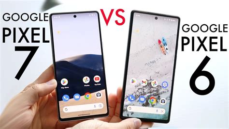 Google Pixel 7 vs Google Pixel 6 design and display