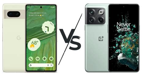 Google Pixel 7 vs OnePlus 10T: Design