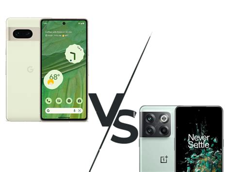 Google Pixel 7 vs OnePlus 10T: Display