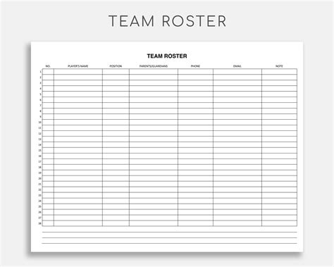 Google Sheets Roster Template – Free Editable Template & Examples ...