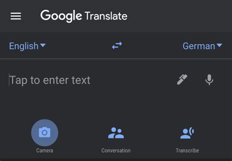 Google Translate Camera Feature