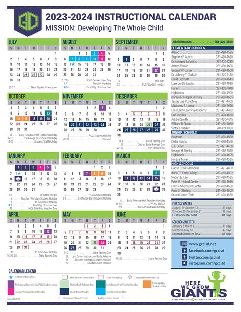 Goose Creek Calendar