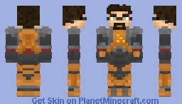 Unleash the Half-Life Hero: Gordon Freeman Minecraft Skin Perfectly Rendered for Gamers!