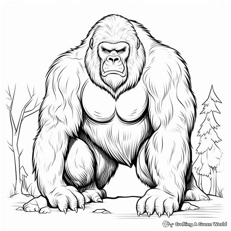 Gorilla Coloring Page
