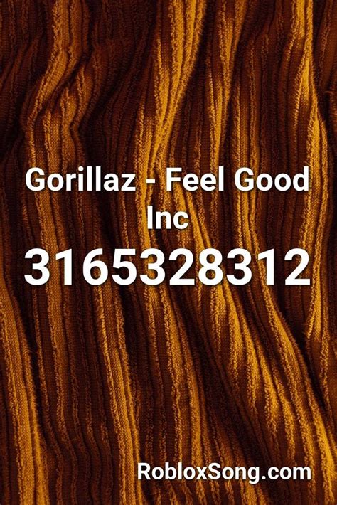 Gorillaz - Feel Good Inc Roblox ID - Roblox music codes | Michael 