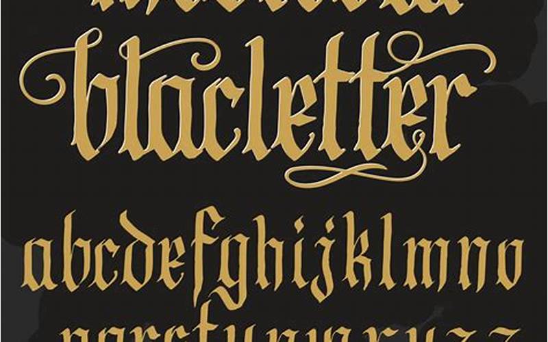 Gothic Calligraphy Font