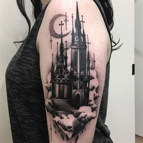 Artist Jeffrey Mush " Gothic City Tattoo " City tattoo