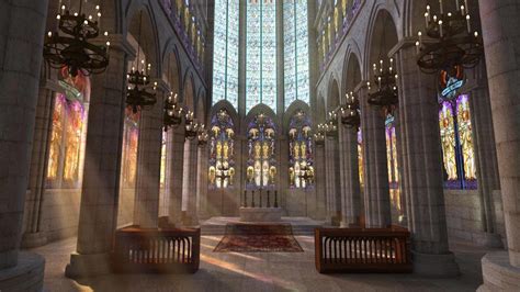 Gothic Cathedral Interior