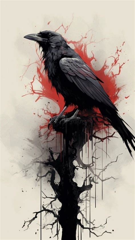 Gothic Crow Tattoo