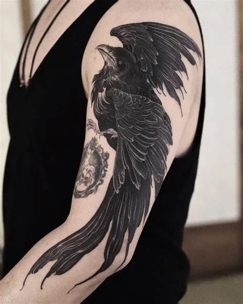 Gothic Crow Tattoos
