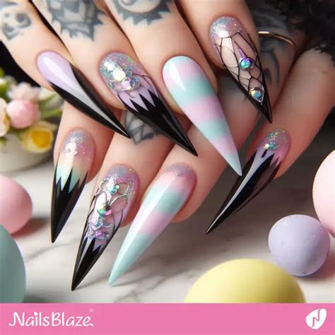 Gothic Easter Nails