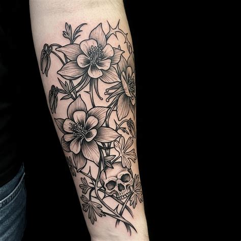 Gothic Flower Tattoos