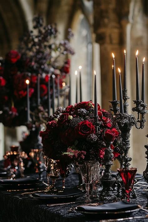 Unleashing the Dark Romance: Stunning Gothic Style Wedding Decor That Will Give You Goosebumps