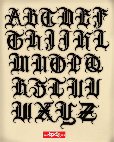 Gothic Tattoo Font