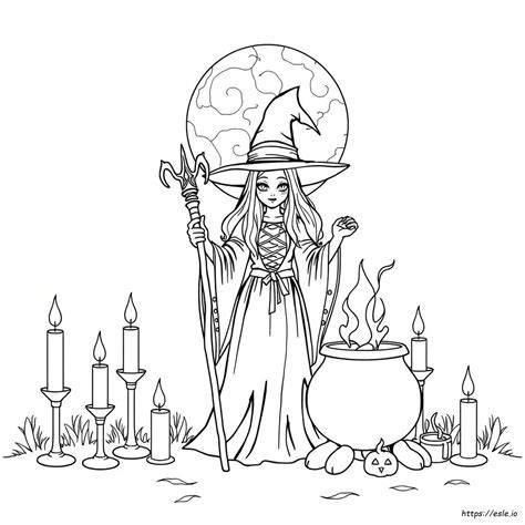 Gothic Witchcraft Coloring Pages