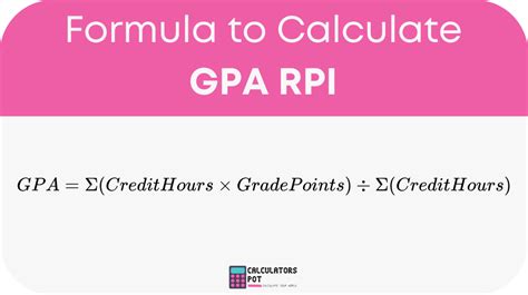 Gpa Calculator Rpi